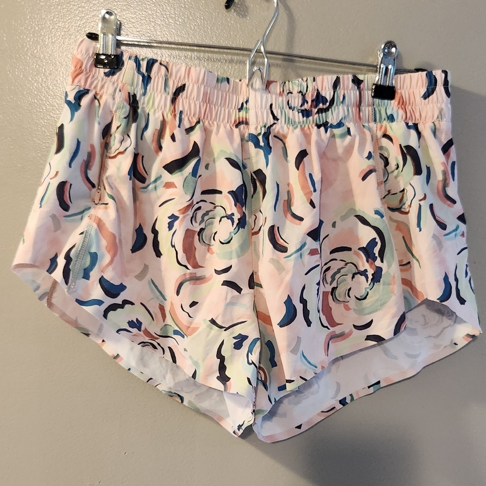 Athleta Floral Shorts with Built in Brief